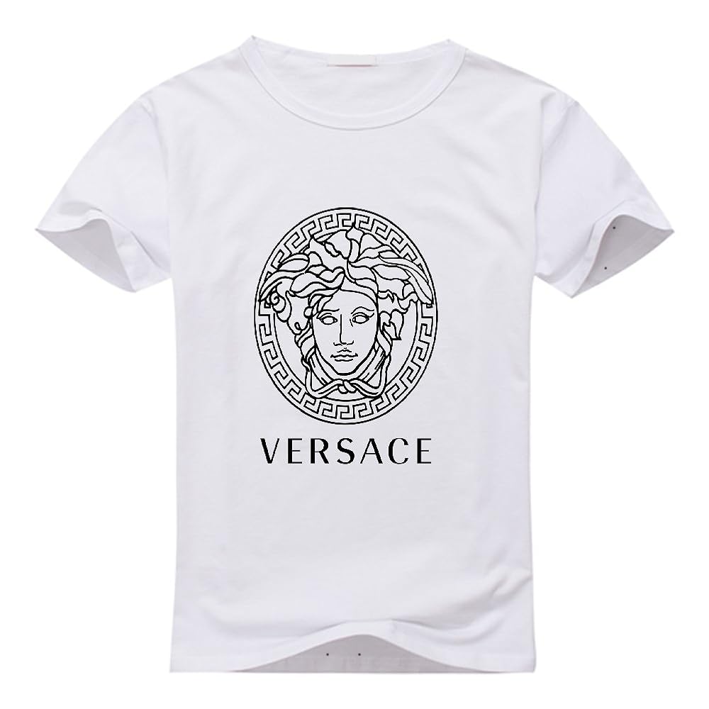 VERSACE ロゴ コットンTシャツ 61bl+OyoARL._UY1000_.jpg